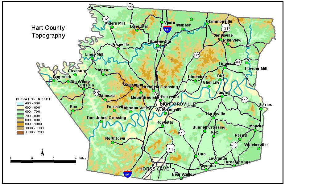 Hart County Ky Map Groundwater Resources Of Hart County, Kentucky