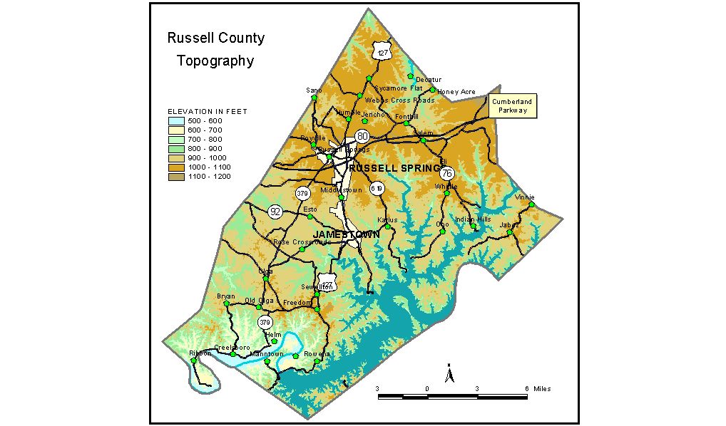 Russell County Ky Map Groundwater Resources Of Russell County, Kentucky